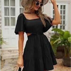 Elegant Black Women's Dress
